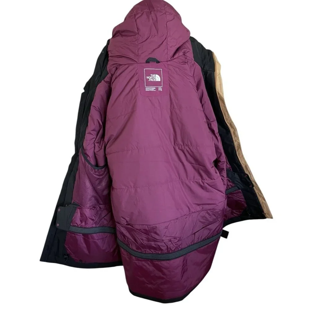 The North Face Ski Jacket Mens‎ Size XXL Colorblock Snowboarding Hooded Coat
